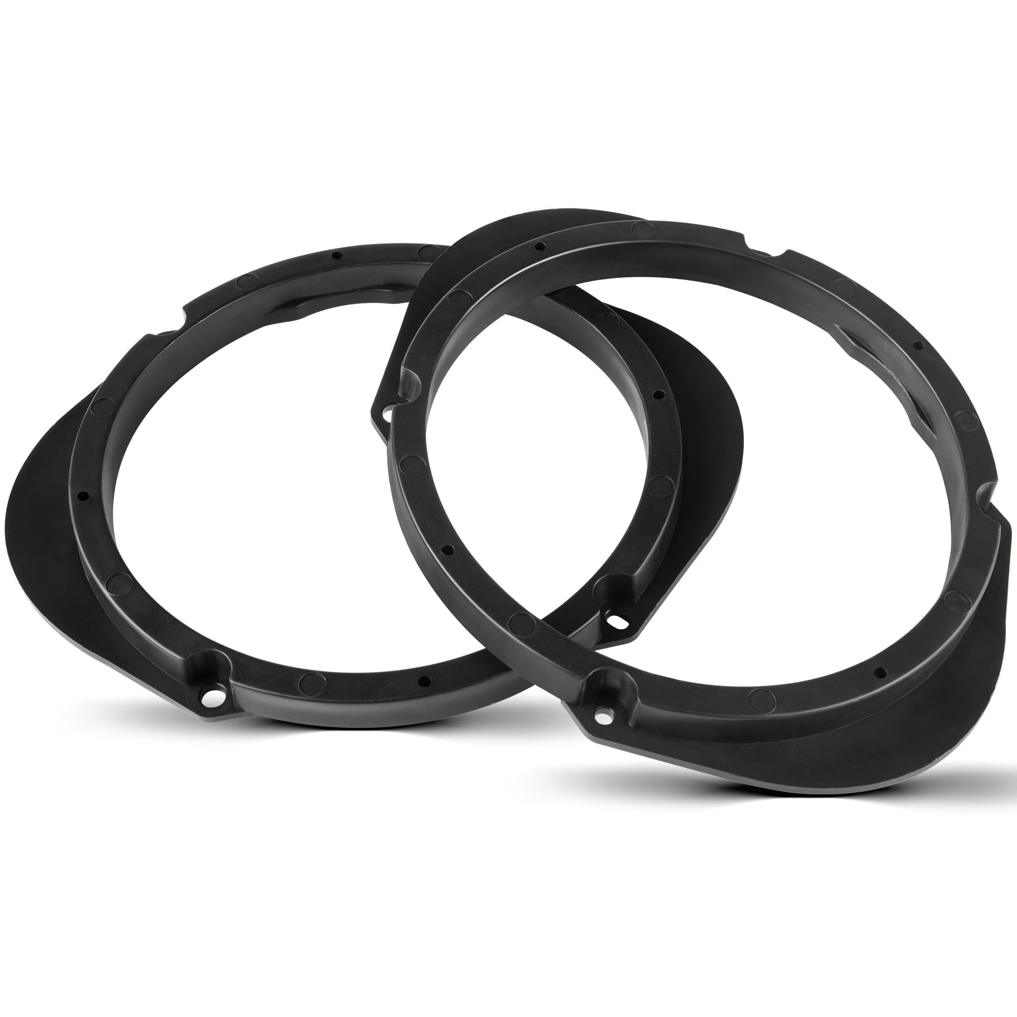 NuIth 5"x7" / 6”x8” to 6.5” Door Speaker Spacer Bracket Adapter for Select 1992-2014 Ford/Lincoln/Mercury, 6.5 inch Speaker Ring Adapter Solid Plastic