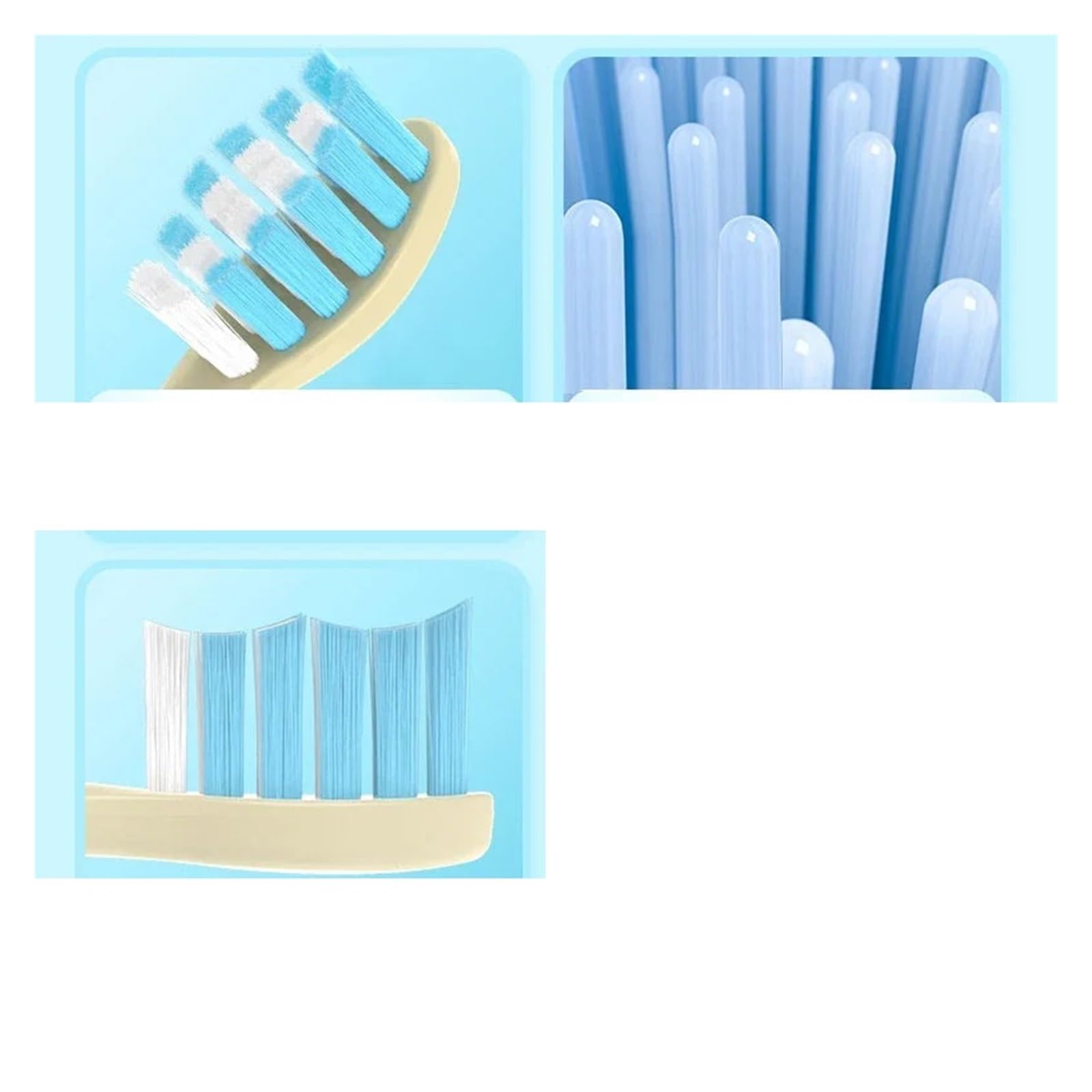 Testine, Compatibile Con Xiaomi, T100, Setole Morbide | Testine di ricambio per spazzolini elettrici sonici, plastica(T100 White-16PCS)