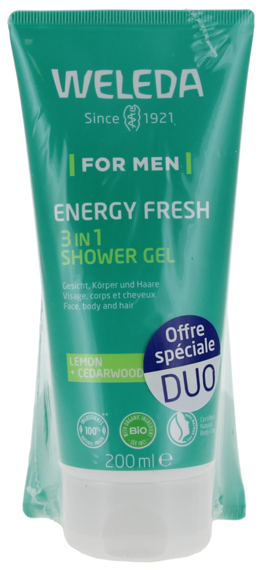 Weleda For Men Energy Fresh Gel De Ducha Energizante 2X200Ml-image