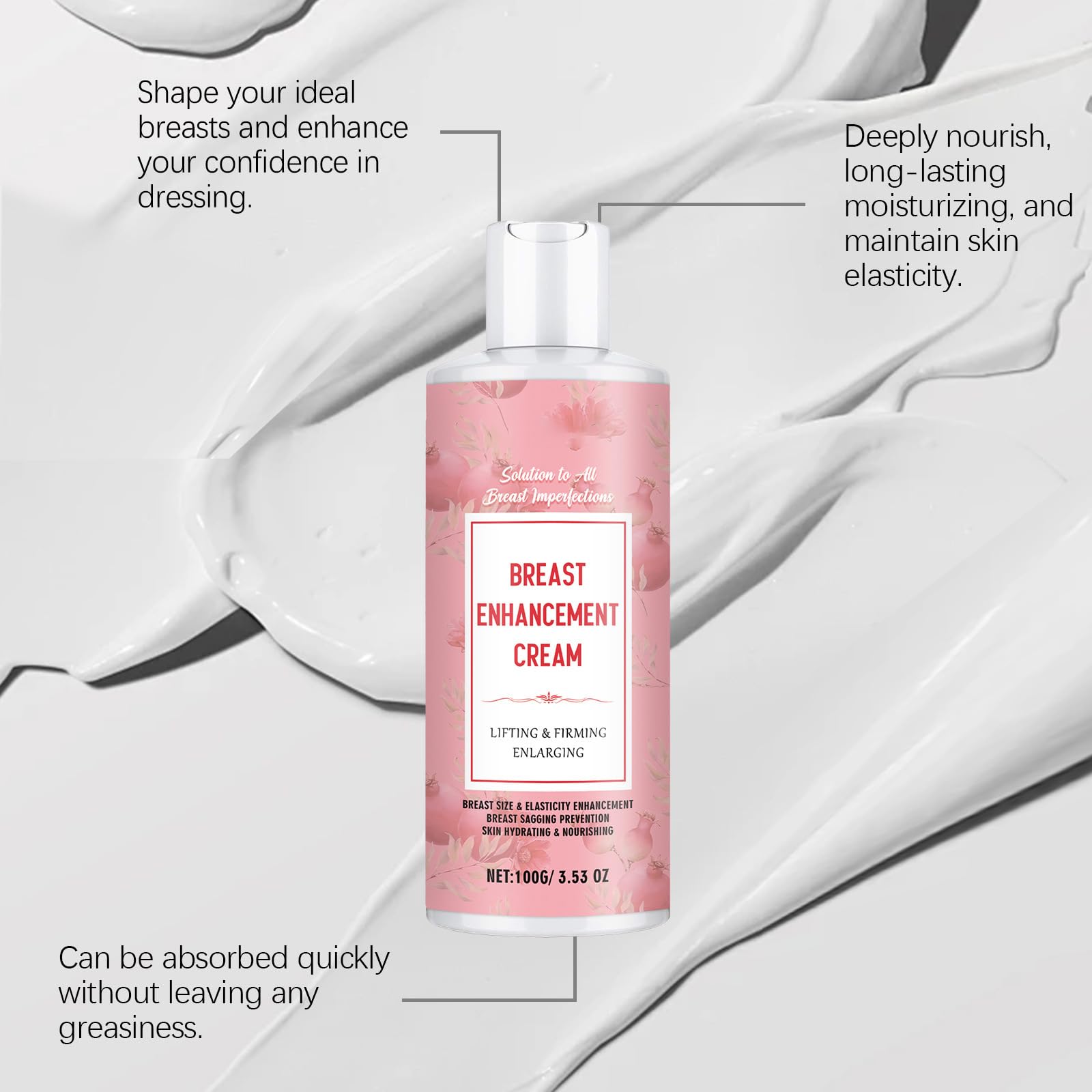 Firming Breast, Augmenter L'Élasticité De La Peau Mango Breast Cream, Crème Raffermissante Et Tonifiante Pour Un Poitrine Plus Pleine Et Plus Ferme