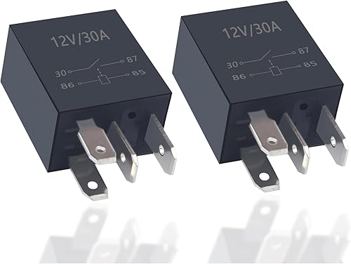 Miniatura 8 de 4 relés de 5 pines, 30 A, 12 V para automóvil, relé de arranque resistente, relé de bomba de combustible multiusos, relé automotriz universal con