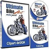 Motorcycle Biker Clipart-Vinyl Cutter Plotter Clip Art Images-Sign Design Vector Art Graphics CD-ROM