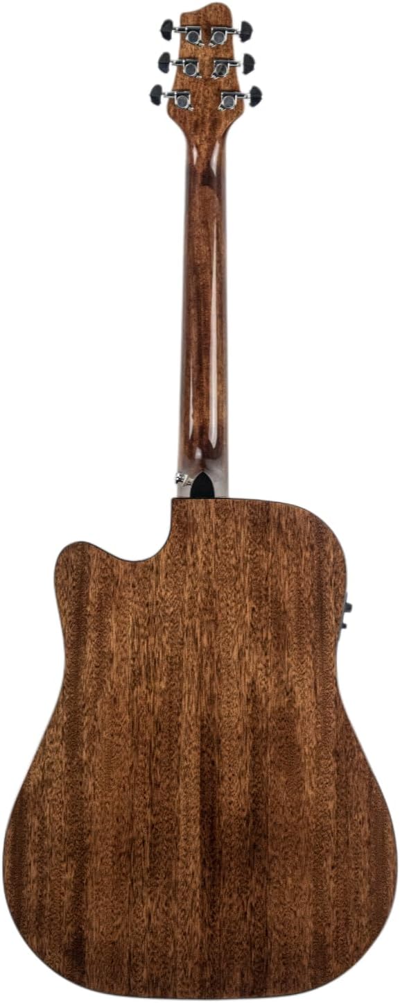 Sawtooth Mahogany Series Dreadnought Cutaway Acoustic Electric Guitar with Mahogany Back and Sides