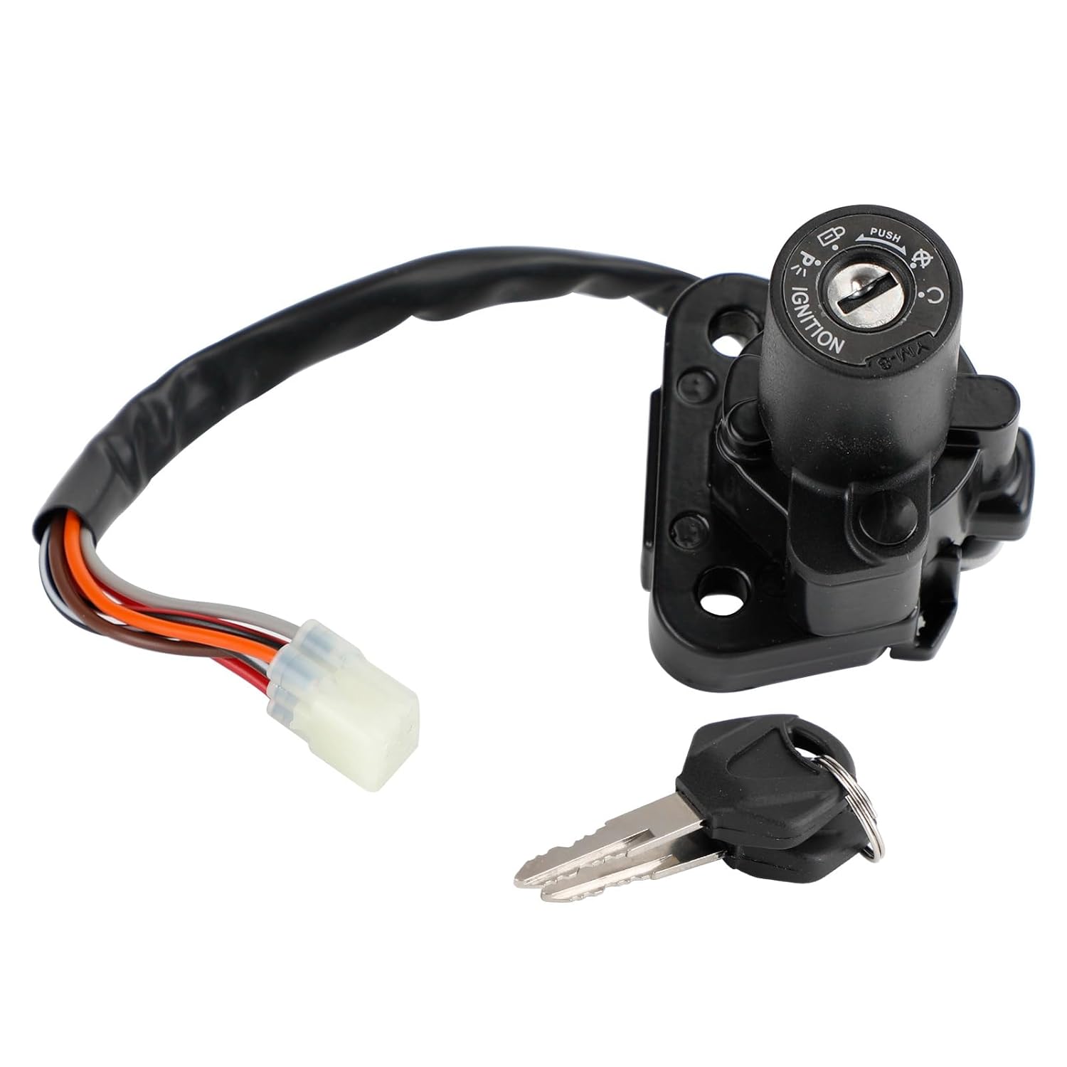 Artudatech Ignition Key Switch for Suzuki GSX1300R Hayabusa 1999-2007, 2008-2020, 2022-2023 # 37100-24F00, 37100-24F10