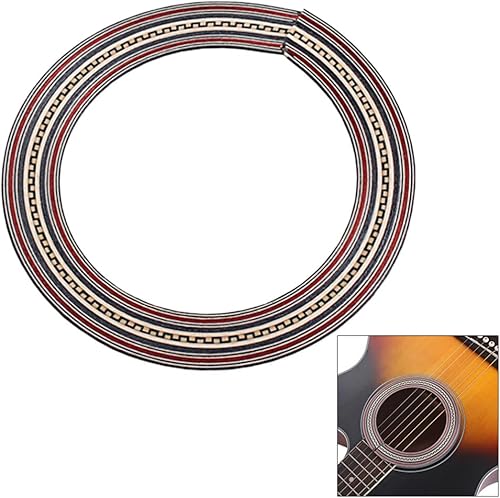 Miniatura 3 de Milisten Rosette - Adhesivo para guitarra acústica con agujero de sonido para guitarra acústica con incrustaciones de guitarra, roseta de guitarra,
