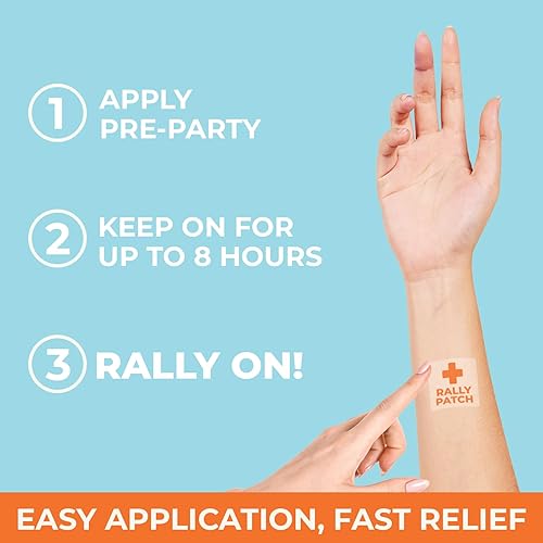 Miniatura 4 de Real Vitamins Rally Patch - 30 parches para beber para mejores mañanas, despierta renovado con electrolitos, magnesio, vitamina C, B-6, B12 y mezcla