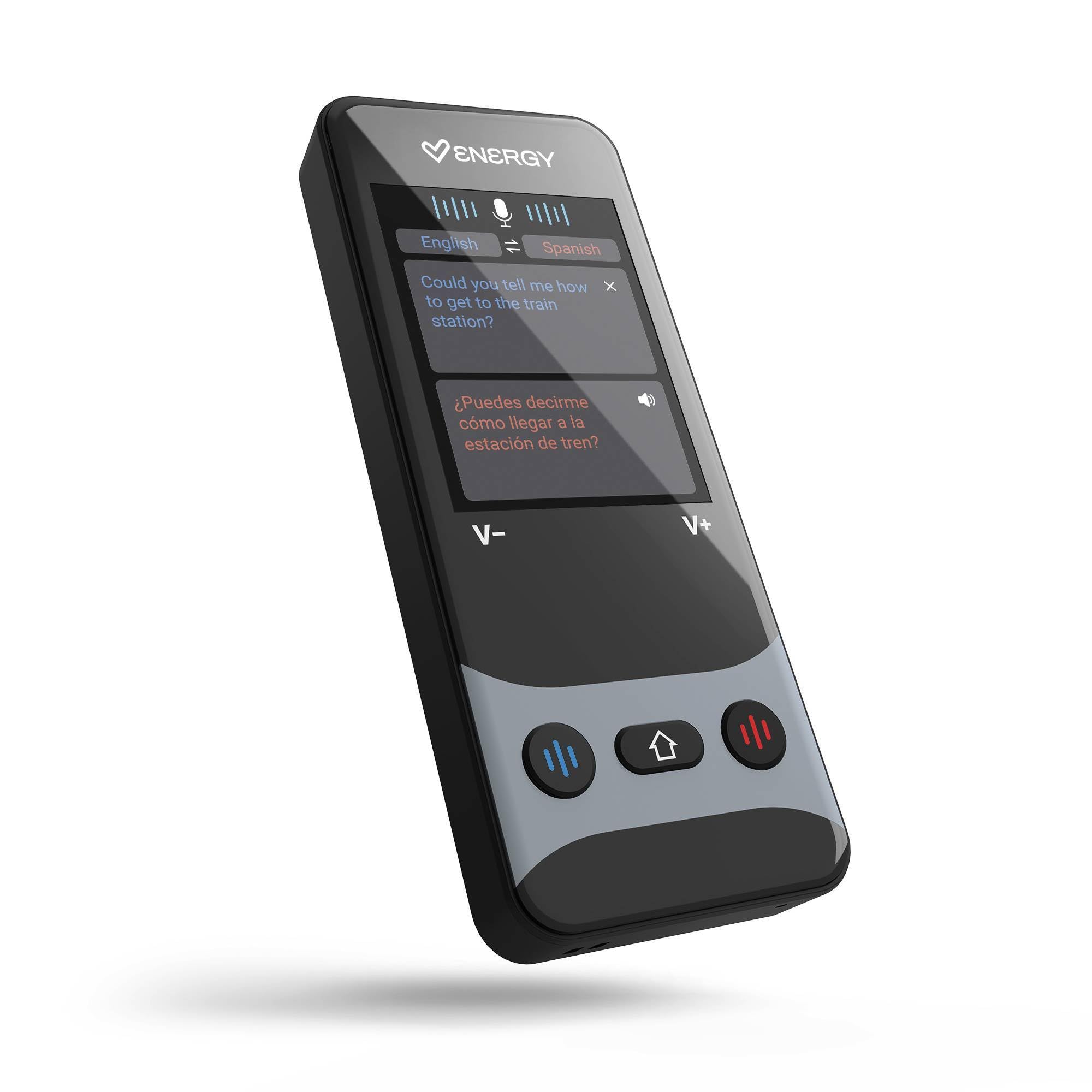 Energy Sistem AI Translator Traduttore Simultaneo Vocale Istantaneo Multilingue Portatile AI Translator Offline 160 Lingue 21 Senza Internet Traduzione Fotografica 5MP Schermo 2W Batteria 1500mAh