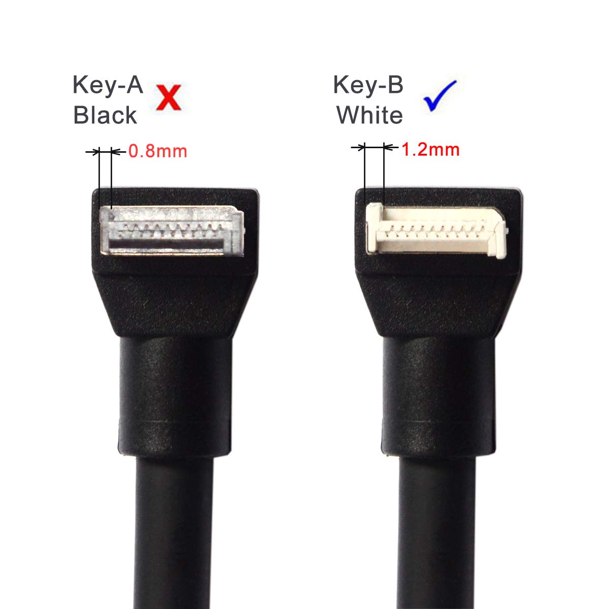 Xiwai USB-Adapterkabel – 2x USB 2.0 9-Pin Auf USB 3.0 20-Pin, Reversibel Für Motherboard & Gehäuse