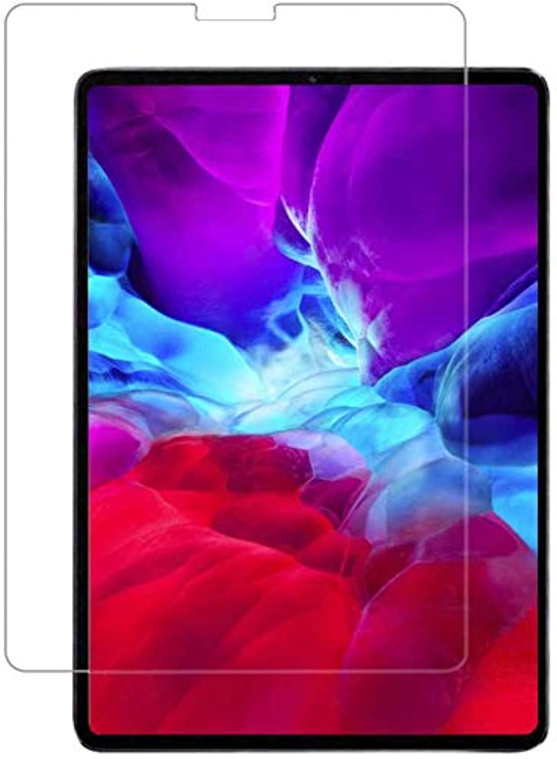 Screen Protector for iPad Pro 12.9 (2020) (4th Gen&3rd Gen) [Work with Face ID & Apple Pencil] - Tempered Glass/High Definition / 9 Hardness