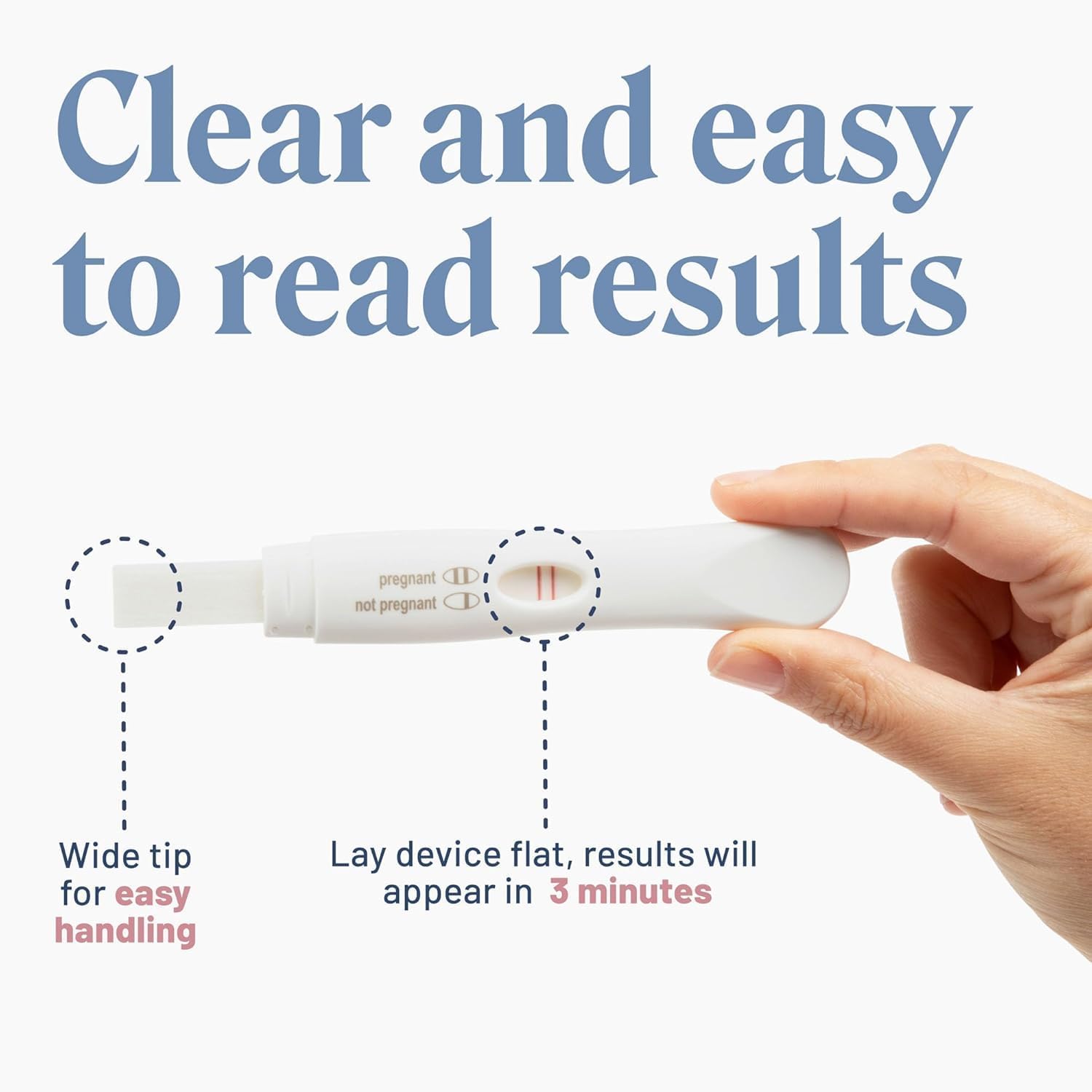 Apphia Early Detection Pregnancy Test | Midstream Pregnancy Test | hCG Test Strips | Get Results 6 Days Sooner – Made in The USA (10, Pack of 10) - Image 4