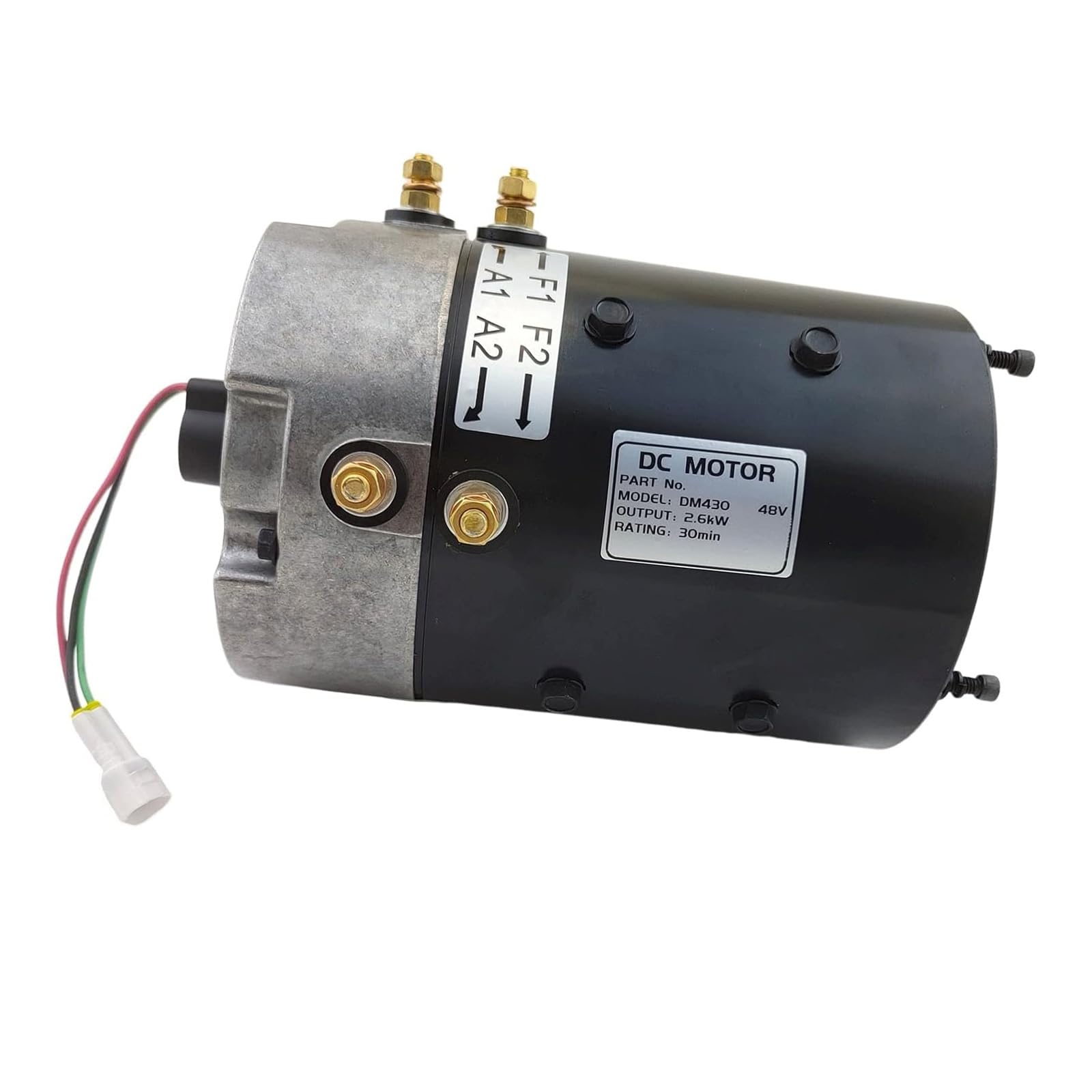 shsiyayh 48V 2.6KW 3.5HP DM430 DC Motor for Yamaha Hitachi Golf Carts G29 Drive DM430