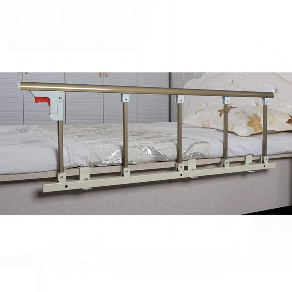 Barandilla de Cama Plegable para Ancianos, de aleación de Aluminio, con asa de Asistencia para Adultos, Ideal para Personas con discapacidad. Barras Protectoras para Camas de Hospital (tamañ