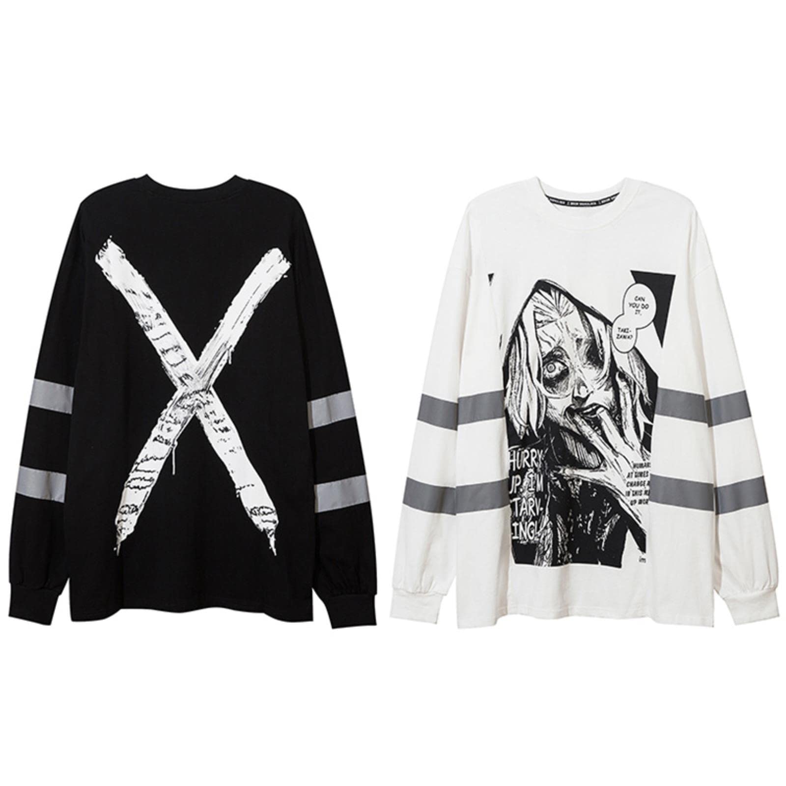 Felpe con Cappuccio da Uomo Anime jumic Gothic Horror Fumetti Casual Diablo a Maniche Lunghe Top High Street Hip Hop Streetwear