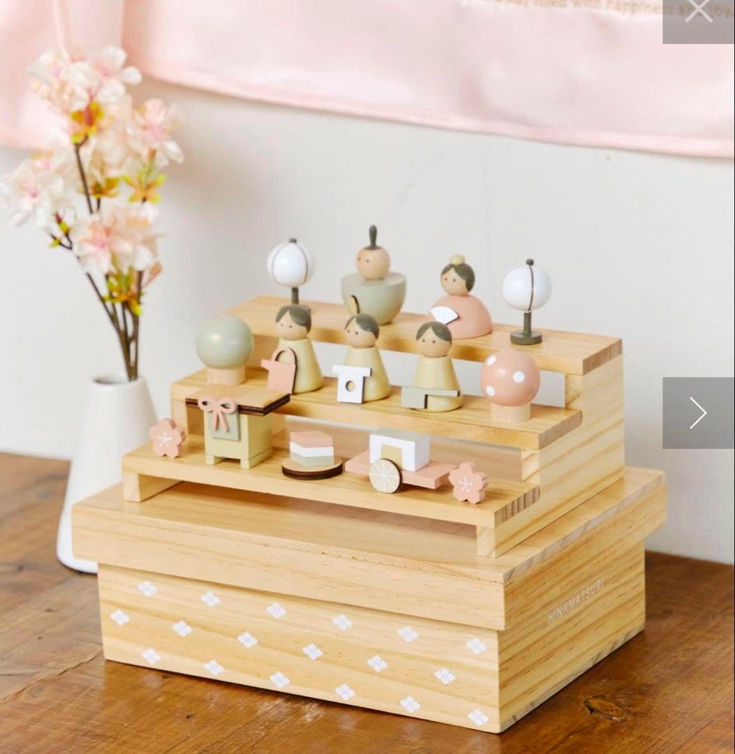 雛人形 会津塗り収納セット・人形工房 道翠・間口約55×奥行約35×高