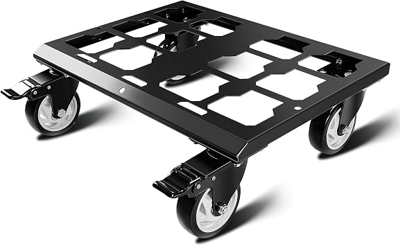 Mil.Waukee Packout Tool Box, Thick Carbon Steel Frame, Heavy Duty Tool Box for Large Wheels with Brake System, No Drilling, Holds up to 200 lbs