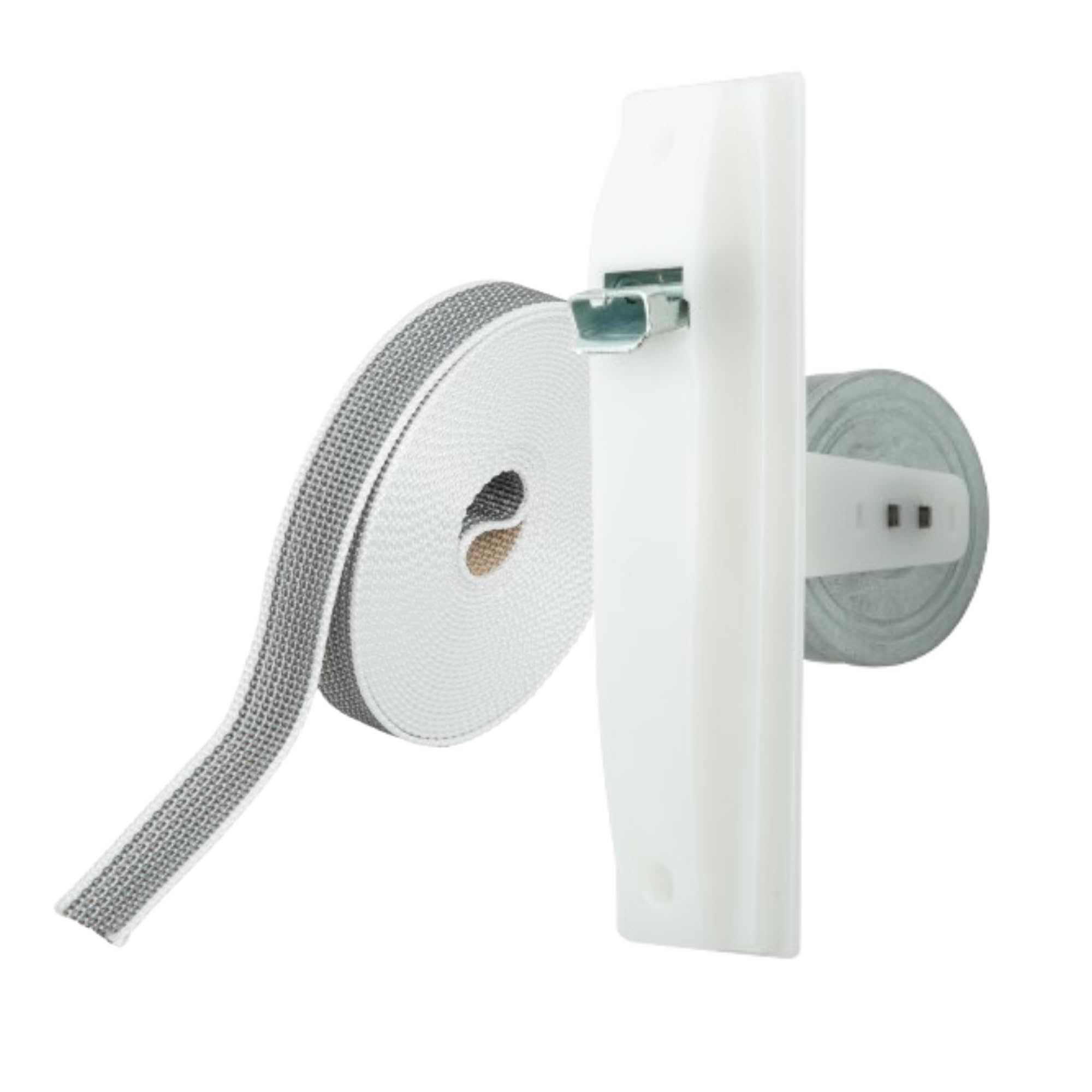 IdeaGenesis - Roller blind for installation on site and nylon tape for roller blinds, White Reversible Tape, Grande