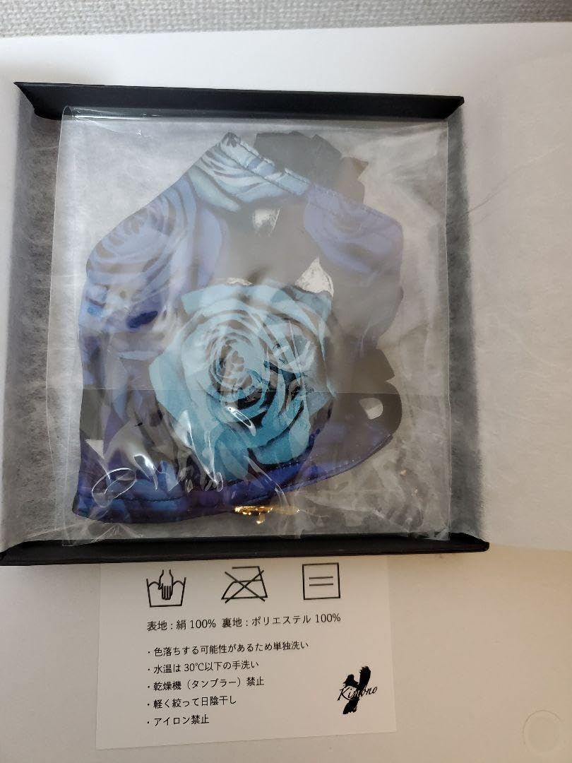 Amazon.co.jp: YOSHIKIMONO マスク 青バラ×黒リボン : パソコン・周辺機器