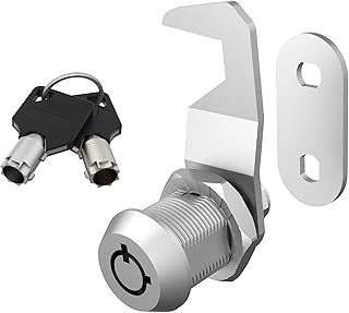 BOZXYE 1 Pack Toolbox Lock with Keys, Mailbox Lock, 5/8" Cam Lock Keyed Alike, Tool Box Lock Replacement for Mailbox RV Storage Door, Zinc Alloy