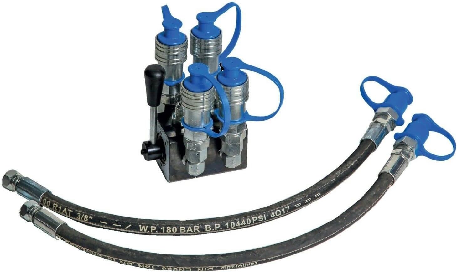 Tractor Remote 6 Port Diverter Valve Manual, 2 into 4 ports, Blow Off