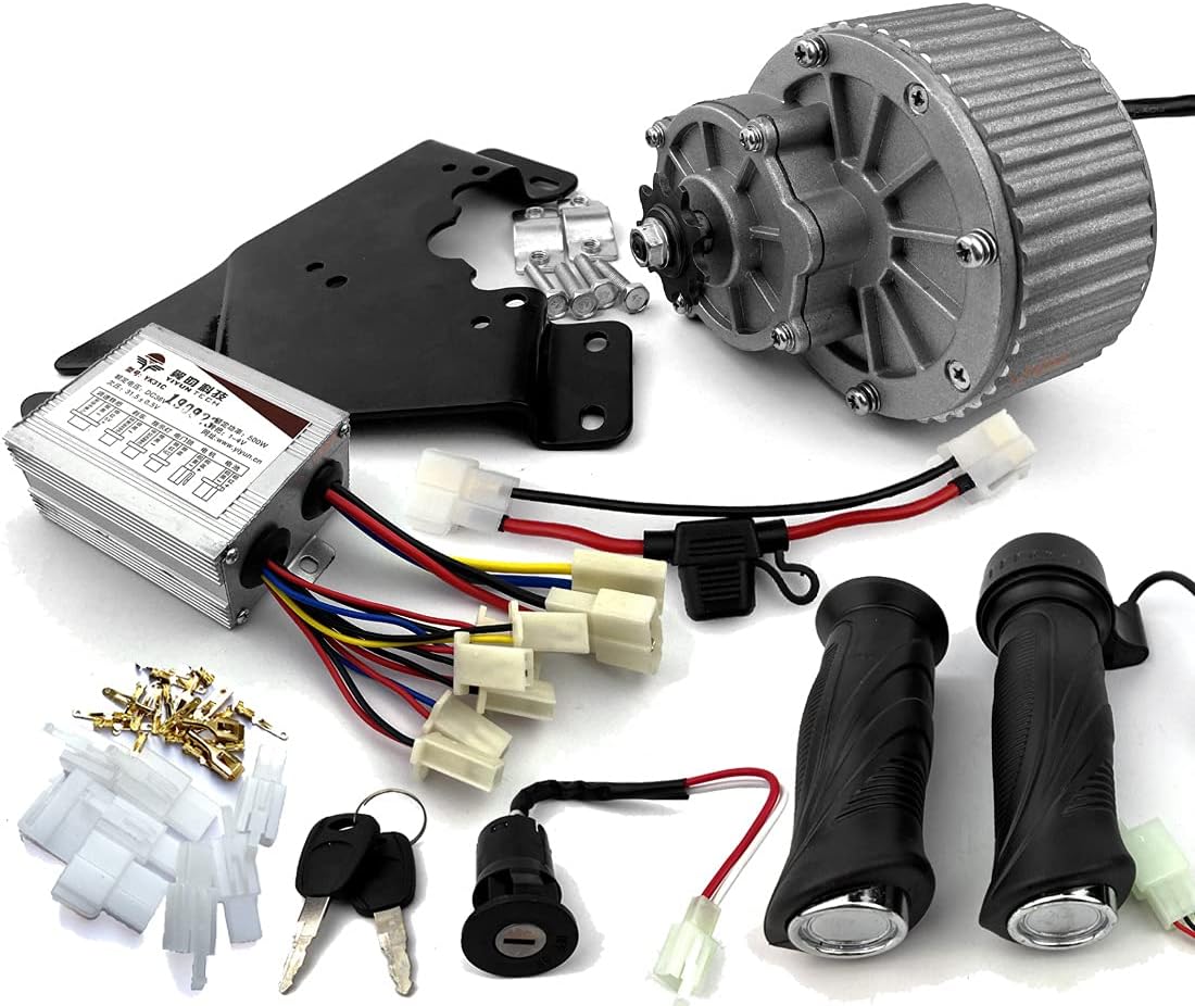 L-faster MY1018 24V36V 250W 450W Rare Earth DC Motor + Controller + Throttle E-Bike Simple kit Bike Conversion Easy kit MY1018