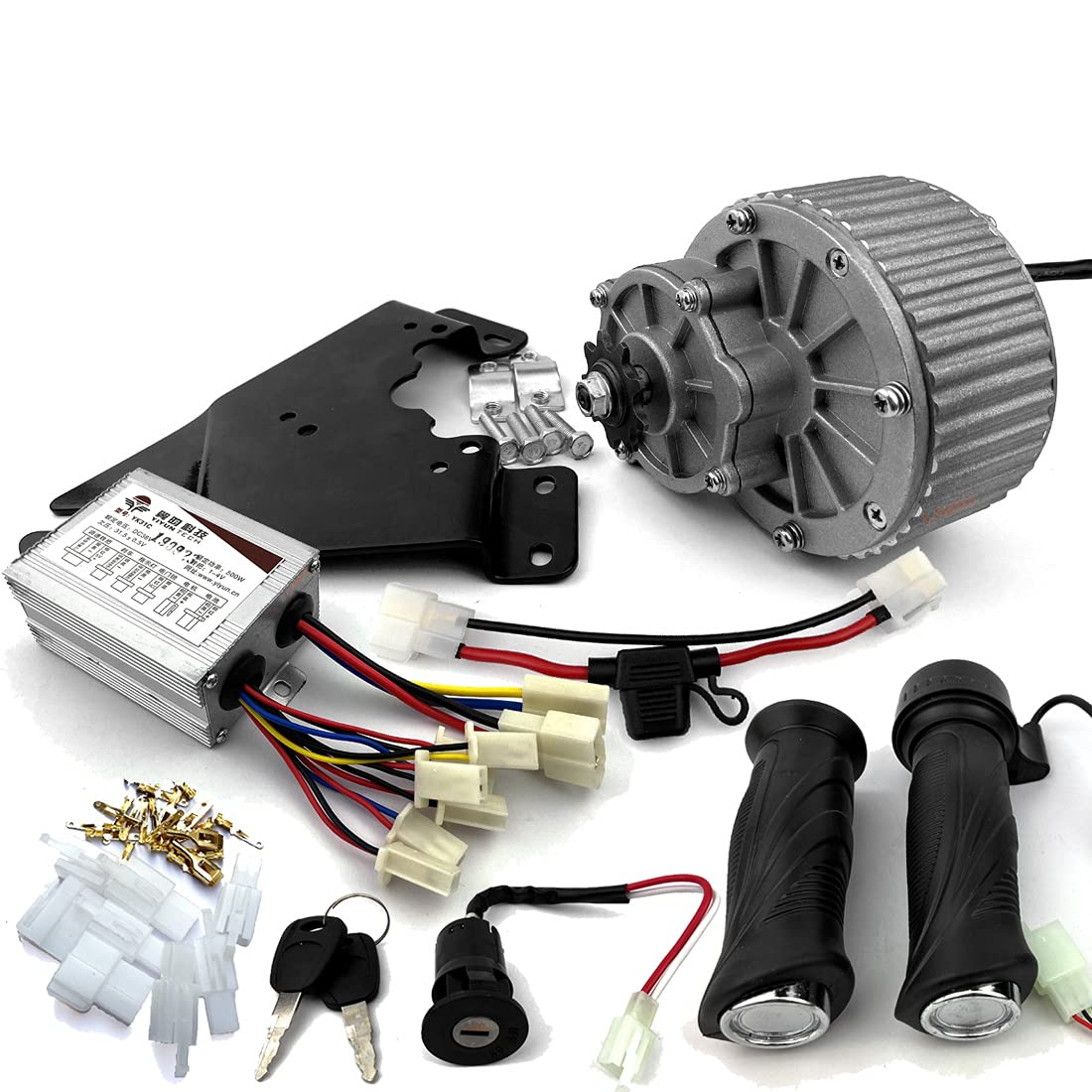 L-faster MY1018 24V36V 250W 450W Rare Earth DC Motor + Controller + Throttle E-Bike Simple kit Bike Conversion Easy kit MY1018