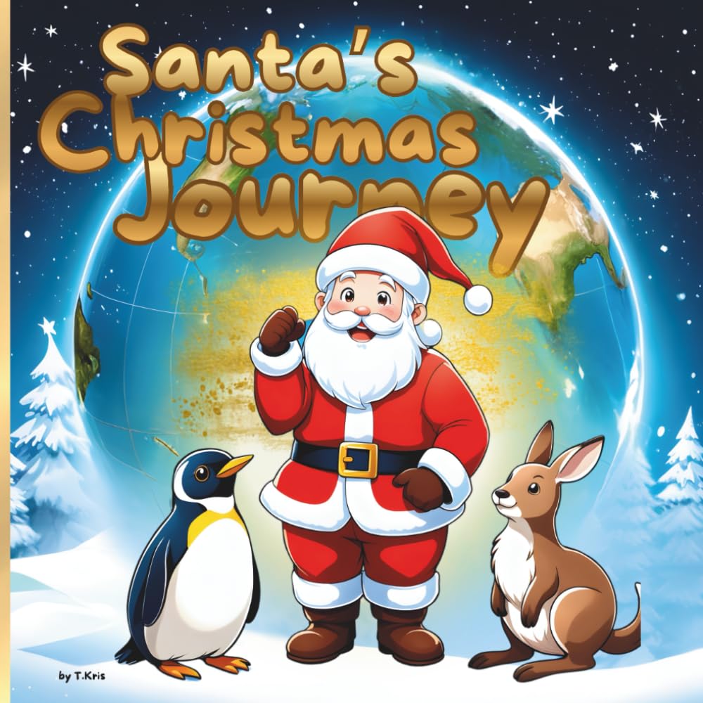 Santa’s Christmas Journey: A Magical Christmas Picture Book About Santa Claus and His Journey Around the World for Children Ages 3–6