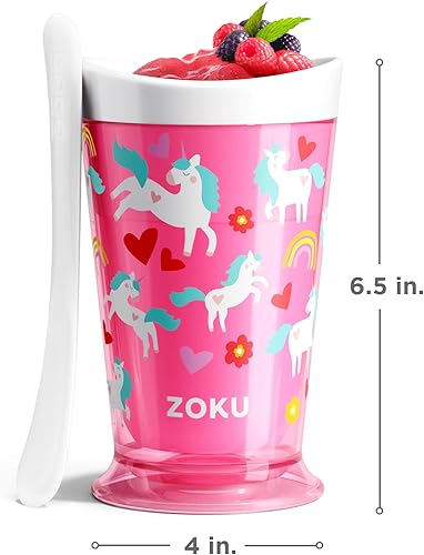 Vista 51 de Fábrica de batidos Zoku Slush y Shake Maker, color naranja, Púrpura