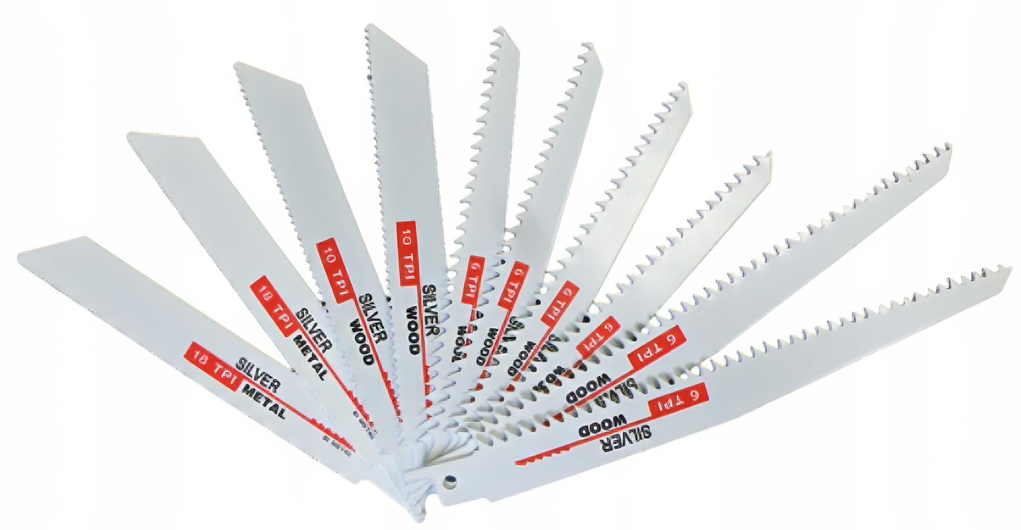 FALKENWALD Säbelsägeblätter Set 10-tlg - Für Metall & Holz Bi-Metall & HCS