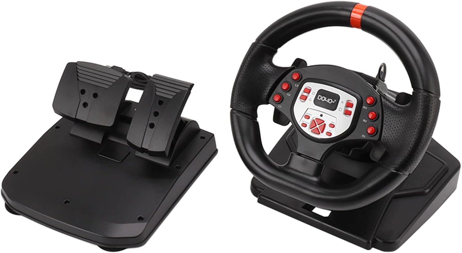 Game Racing Wheel, 180 Degree Universal USB Car Sim Racing Steering Wheel with