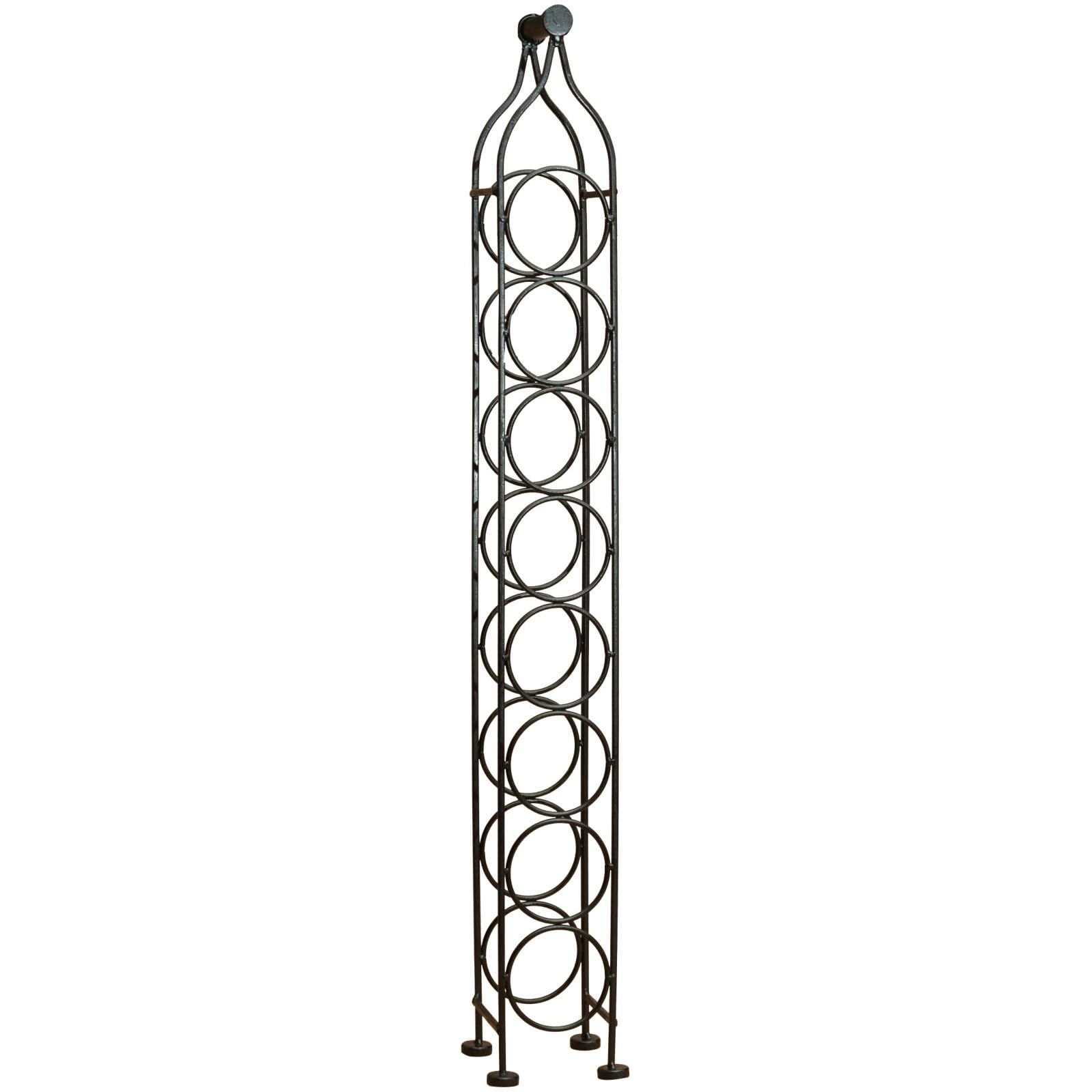 Biscottini Weinregal Metall für 8 Flaschen - Weinflaschenhalter 105x12x12 cm - Flaschenregal schmal