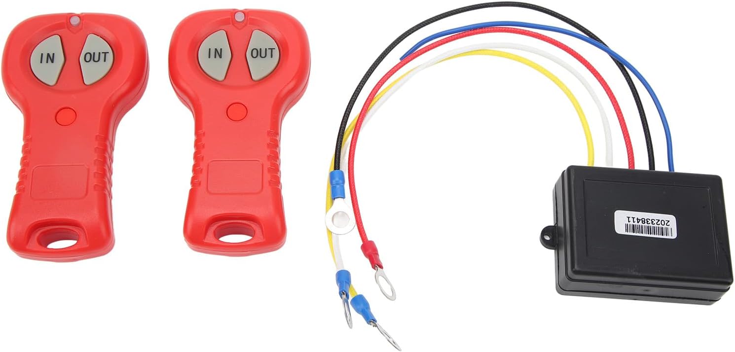 Winch Wireless Remote Control Kit High Security Fast Operation for ATV Truck 2 Controllers 50FT Range