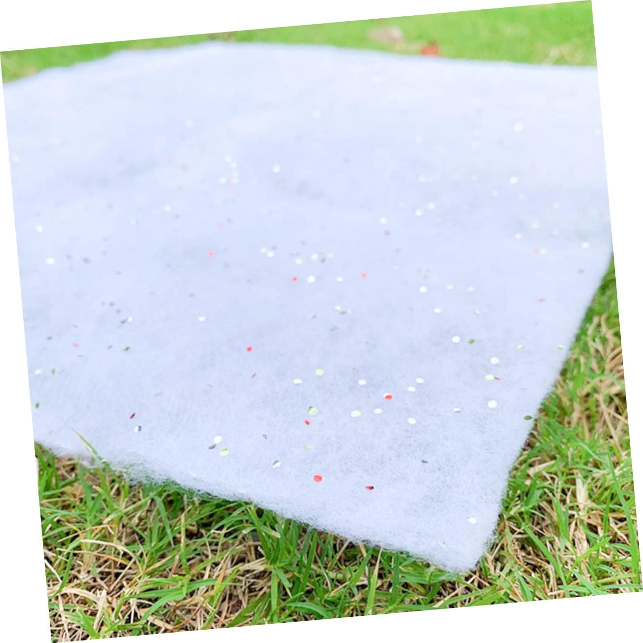 1sheet Christmas Artificial Snow Carpet Snow Decor for Holiday Photography and Festive Decorations Home Decorative Prop for Wonderland Scenes