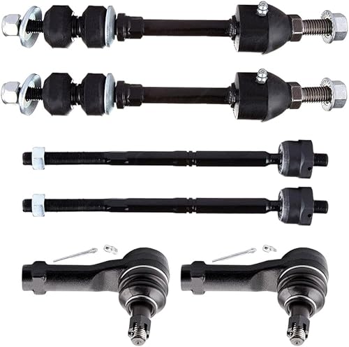 Piezas de repuesto para 6 unids extremos de barra de acoplamiento delantero rótulas para Ford F-150 XLT Lariat FX4 2005-2006 Mod-ZX1-7099