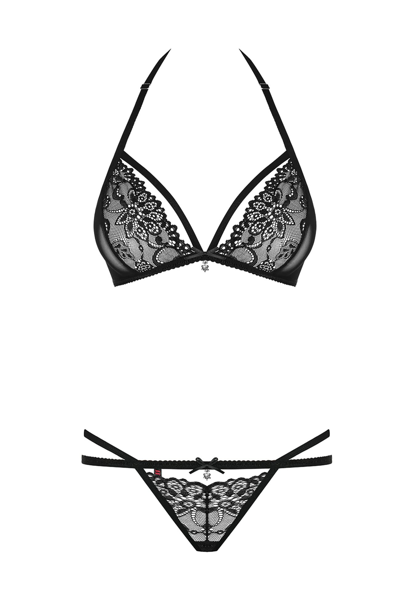 Obsessive 838-Set-1 Sets de productos eróticos Black S/M