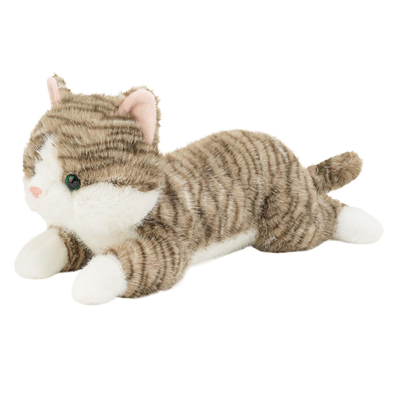 Coussin peluche chat multifonctionnel : idéal pour le repos et le voyage