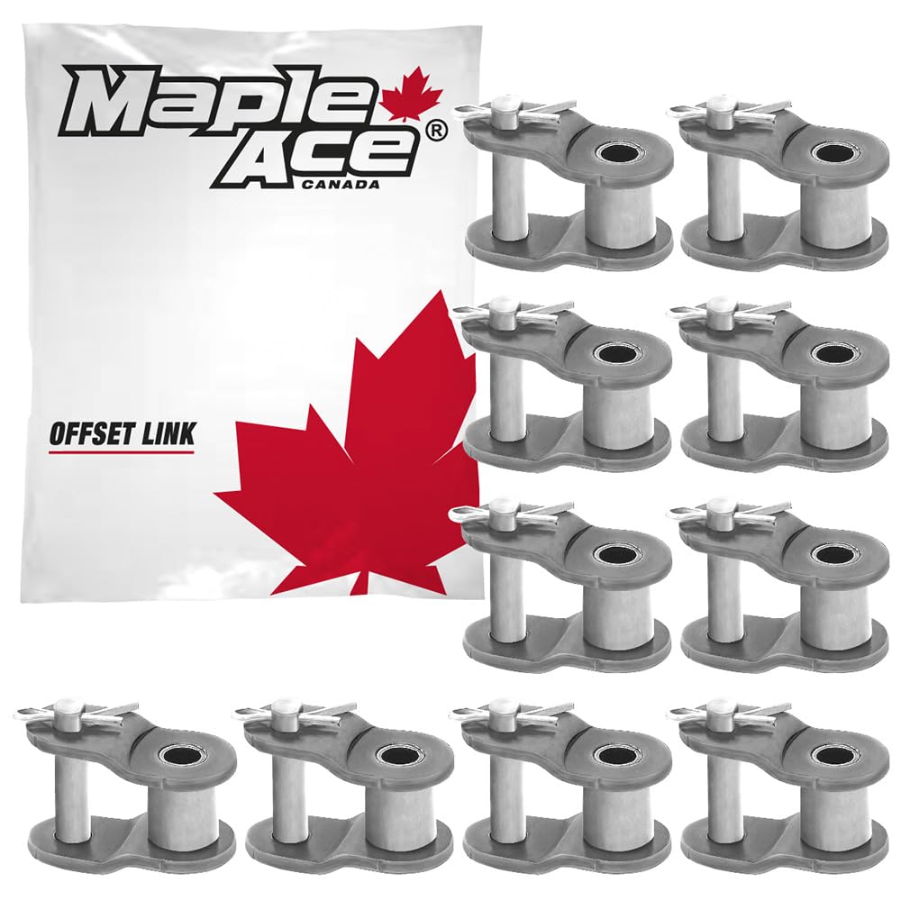 MAPLE ACE #35 Offset Half Link for Roller Chain Single Strand (Qty 10)