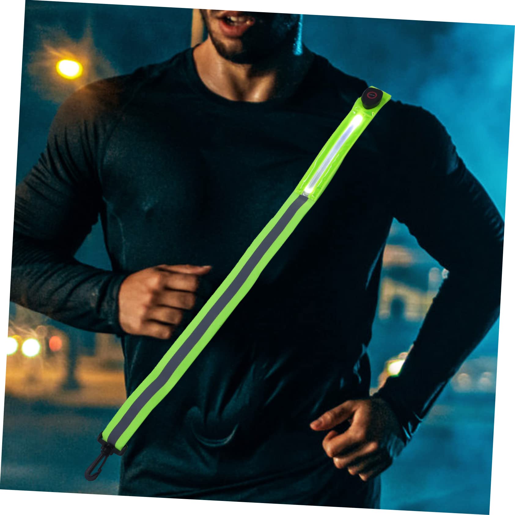 INOOMP 2pezzi Riflettente Regolabile per Ricaricabile Accessorio per attività Outdoor visibilità per Sportivi e Camminatori