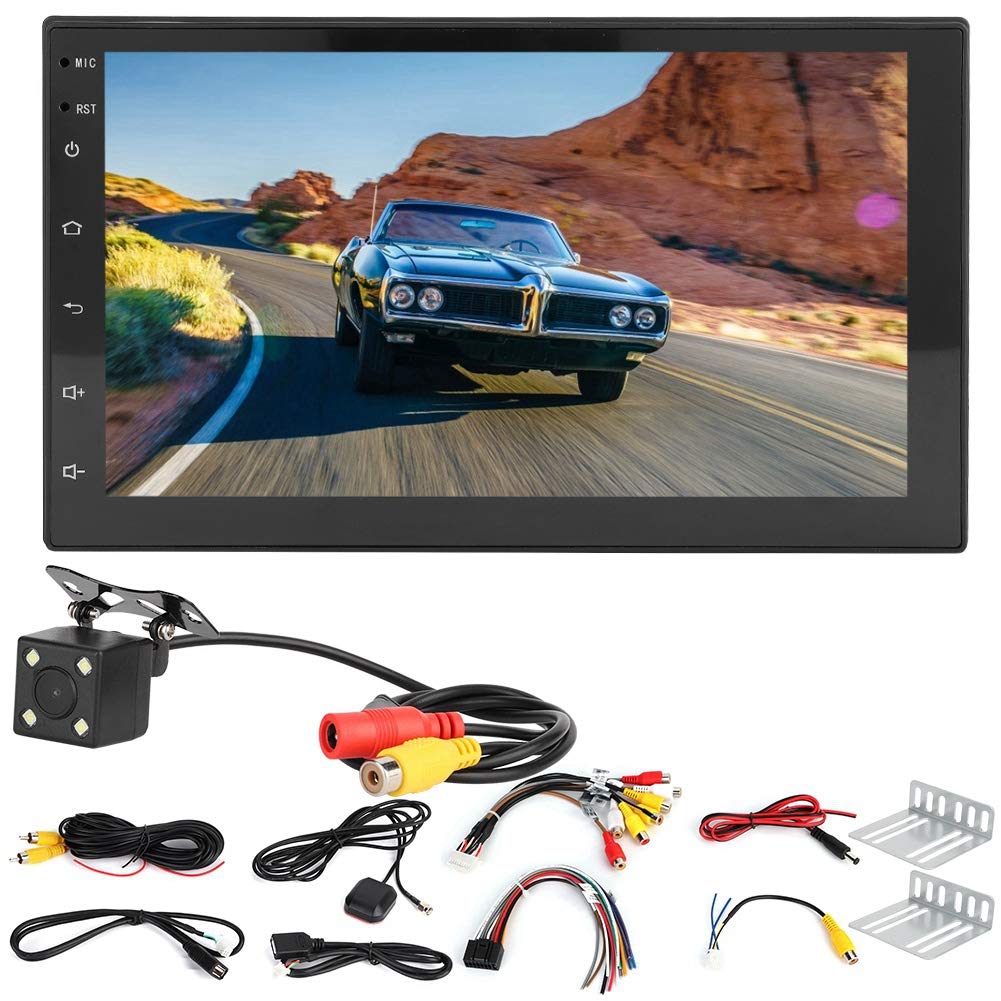 Samochodowy odtwarzacz multimedialny z ekranem dotykowym 7 cali, nawigacją GPS i Bluetooth 4.0 - Uniwersalne sterowanie centralne Odbiornik audio-wideo FM z obsługą Wi-Fi i