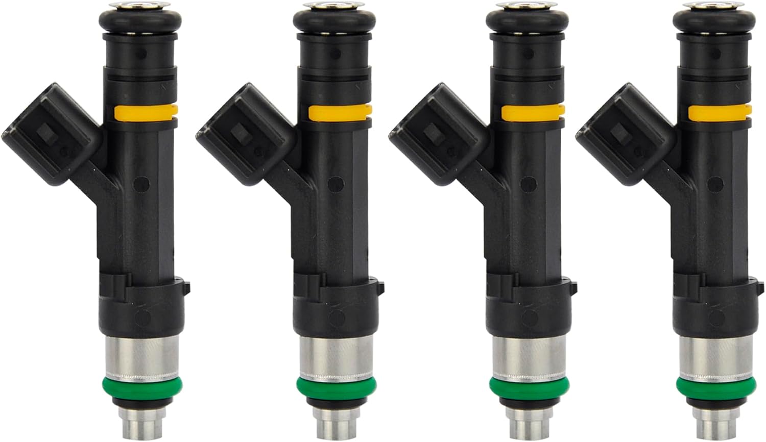 4Pcs Fuel Injectors Compatible with Ford 2010, 2013-2014 EcoSport, 2013-2017 Fusion, 2010-2013 Transit Connect, 2008-2011 Focus & 2013-2016 C-Max & Lincoln 2013-2016 MKZ, 2.0L, Replace# FJ993