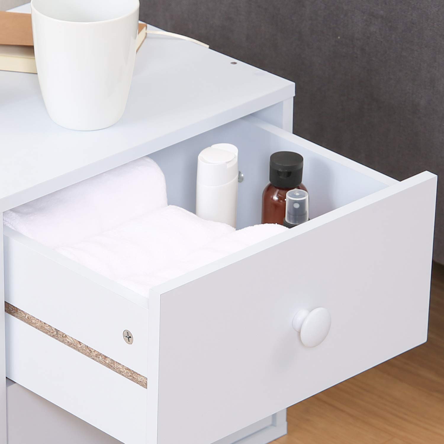 Amazon.co.jp: 不二貿易 キューブボックス 引出し 2杯 幅34.5×奥行31.5