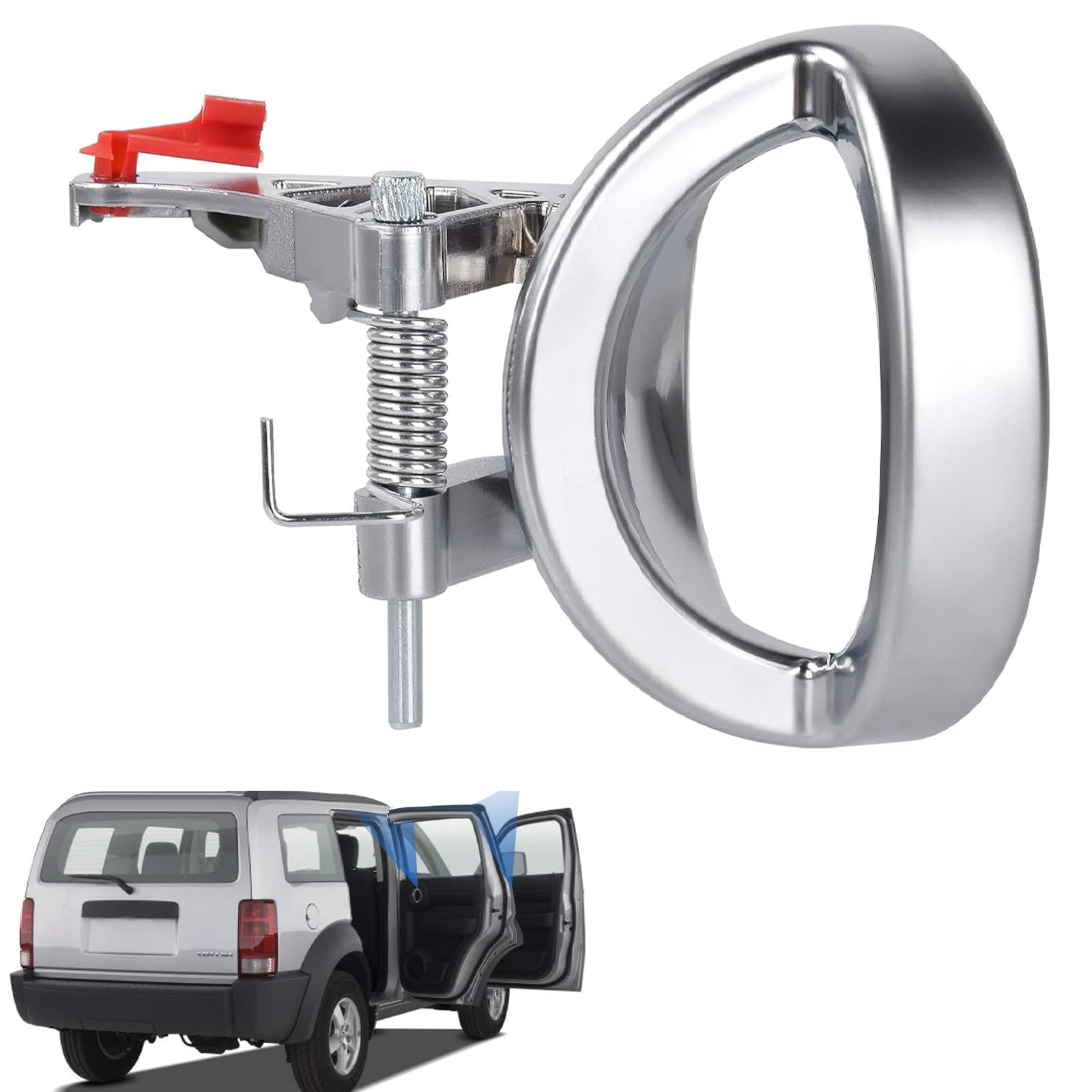 81632 Interior Door Handle Front/Rear Right Driver Side Replacements for Dodge Nitro 2007 2008 2009 2010 2011 Door Handle (Right 68004828AA)