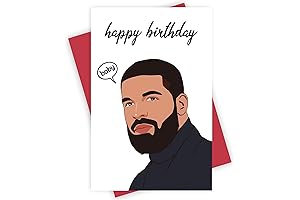Alzombi Funny Drake Happy Birthday Card for Boyfriend Girlfriend, Hilarious Bday Card...