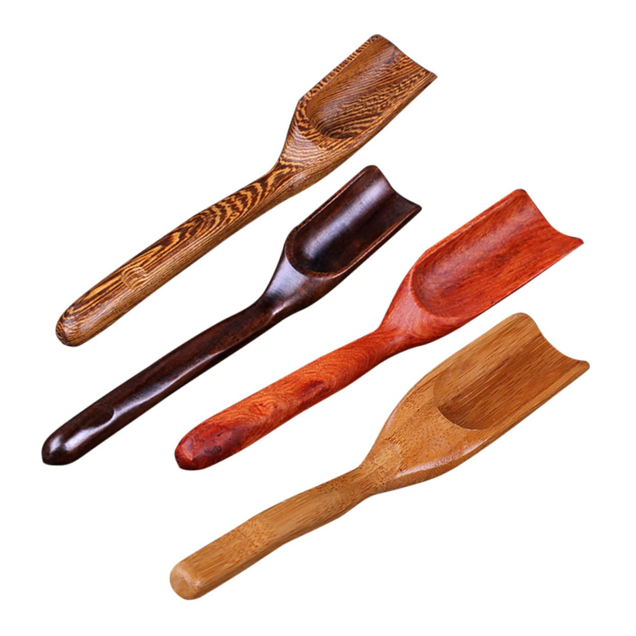 LABRIMP Wooden Tea Shovel Spoon for Chinese Kung Fu Tea Ceremony Ergonomic Teaware Accessory Lightweight Scoop for Coffee Flour Nuts for Home Office Shop