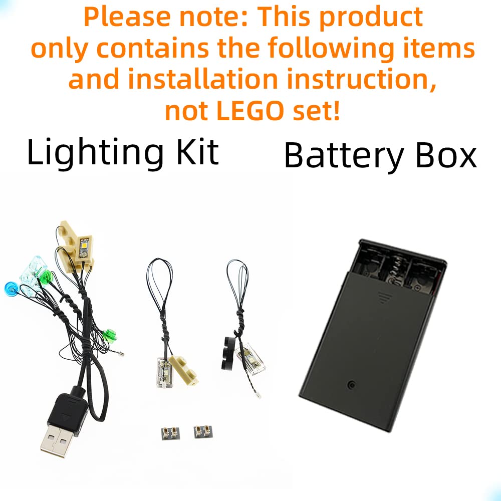 GEAMENT LED Light Kit Compatible with LEGO Newbury Abandoned Prison Hidden Side 70435 (Building Set Not Included) - Image 3