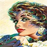 [ TALADRO COMPLETO SUPER FLASH ] - Toda la imagen está cubierta de diamantes, vívidos y brillantes a la luz, se ven más brillantes y más tridimensionales, los diamantes de colores nunca se desvanecen. (30% más por cada color de diamantes)