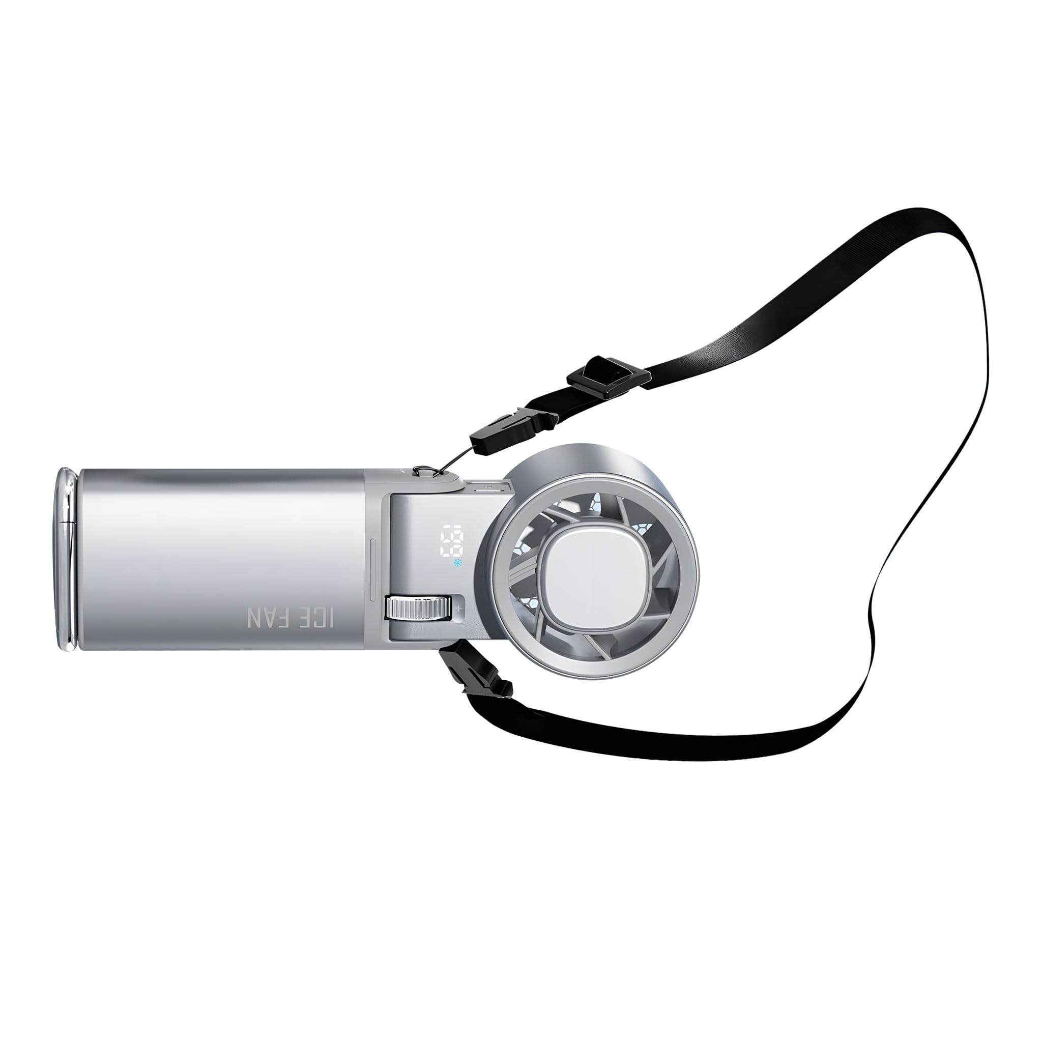 TAZIZI Cooling Device with 10000mAh Battery and LED Display for Travel Crisis Survival Fan
