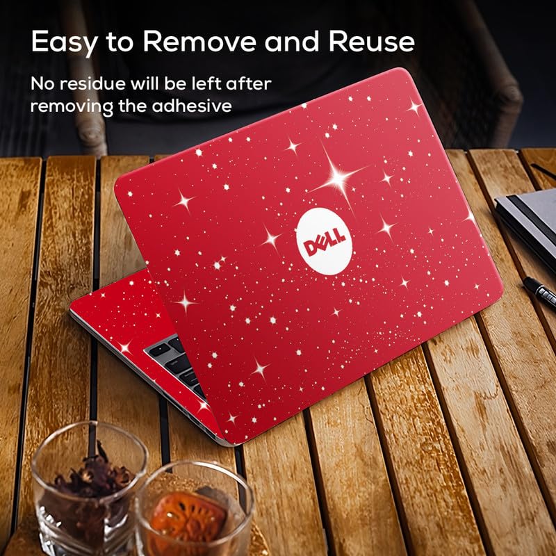 Image of Galaxsia DSGN 306 Full Body Laptop Skin Bubble-Free| Laminated & Removable | HD Quality Sticker for Laptops Upto 15.6 Inches Compatible with DELL