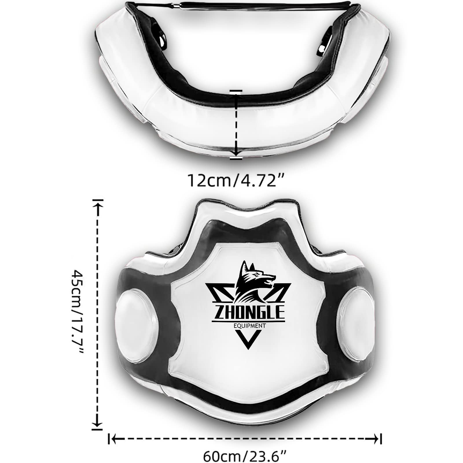 Protège-Poitrine Combat MMA - Muay Thai, Boxe, Karaté, Réglable, Absorption Chocs