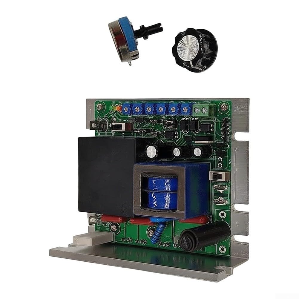 DC Motor Controller 115/230V 10A 500W Drehzahlregler für Gleichstrommotoren für pwm Stufenlos einstellbar mit Potentiometer 0-90V bis 220V Ausgang Industrie Antrieb