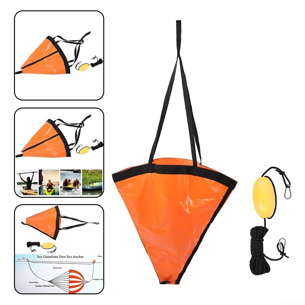 Set di ancoraggio per canoa, set di ancoraggio per kayak, boa di ancoraggio per barca da pesca, boa di traino, galleggiante, galleggiante, sistema frenante per barca, yacht (M)